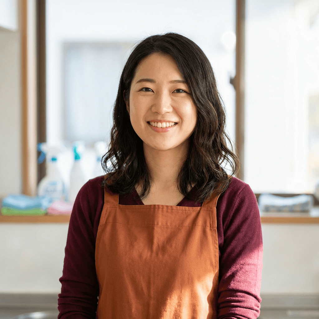 Sarah Chen arranging home comfort products