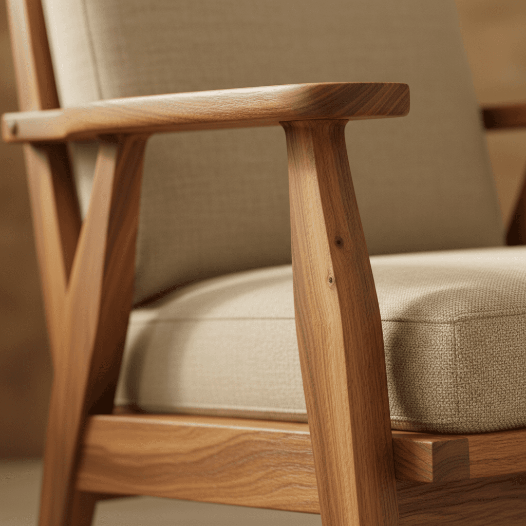Durable outdoor furniture in natural sunlight